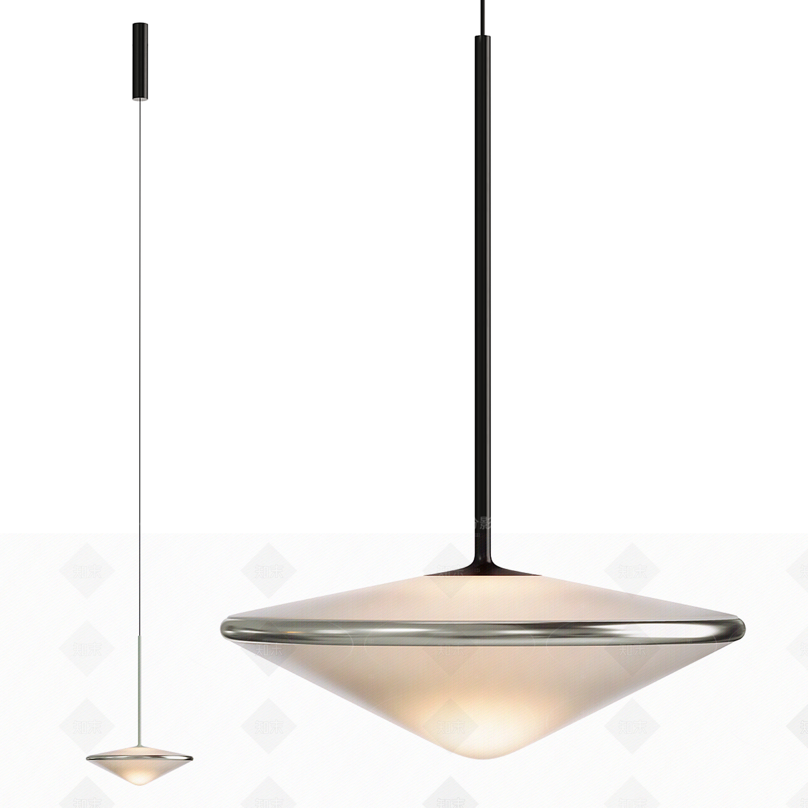 现代欧式客厅吸顶灯3D模型下载【ID:1205361031】