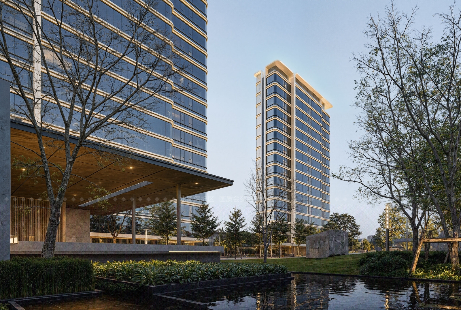 现代轻奢高层住宅SU模型下载【ID:1205426227】