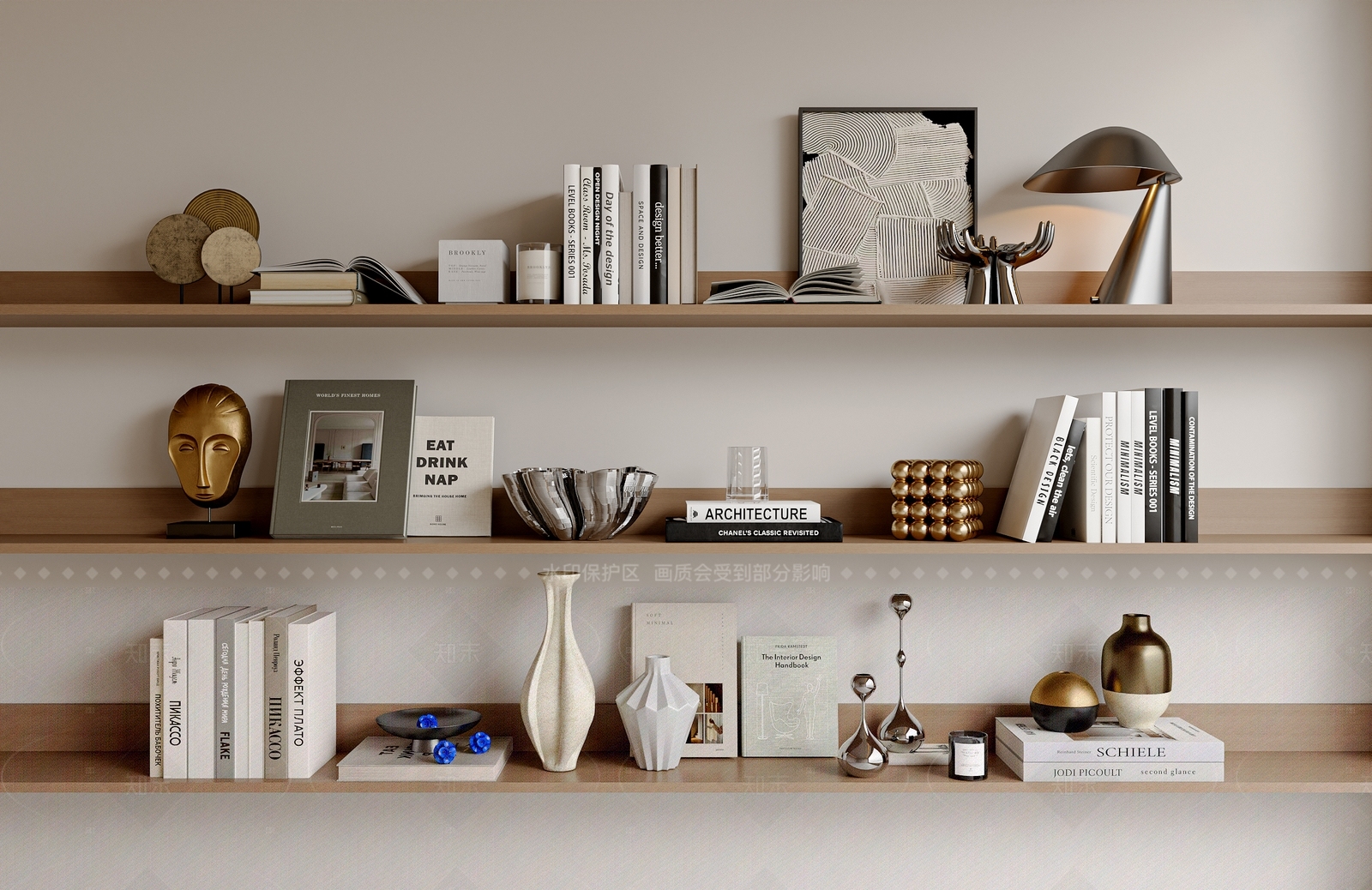 现代简约摆件组合3D模型下载【ID:1205364998】