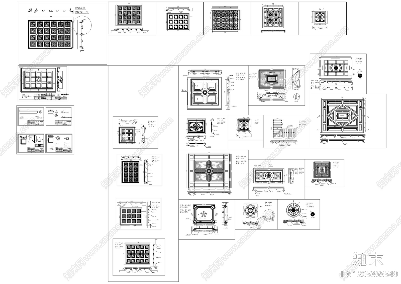 现代欧式其他图库施工图下载【ID:1205365549】