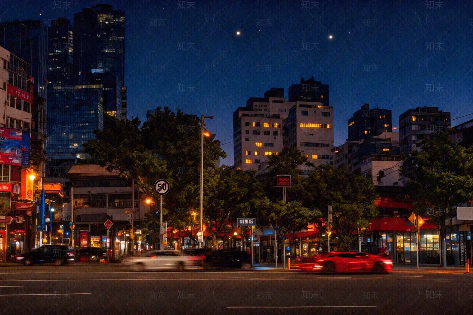 现代街道外景贴图下载【ID:1205366692】