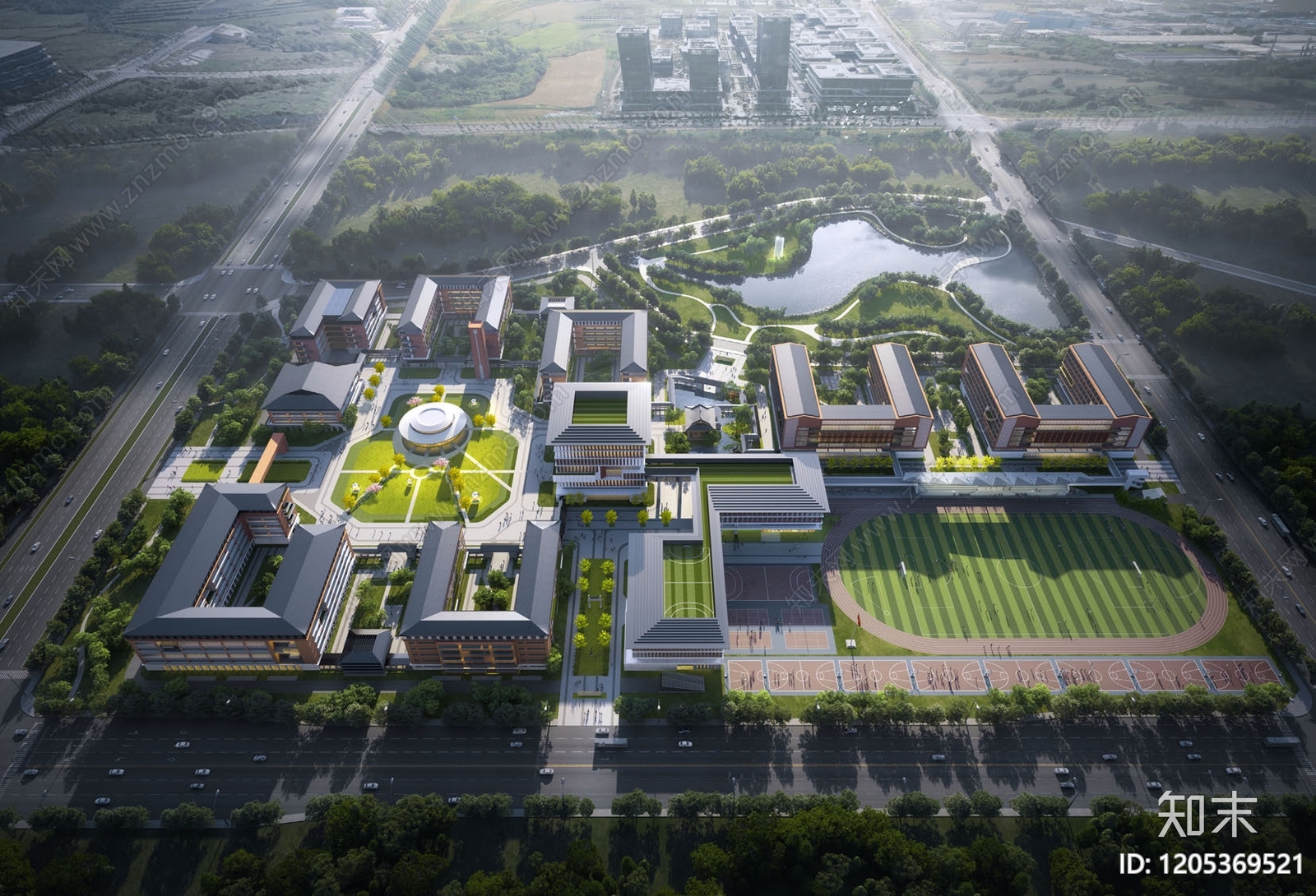 现代中小学建筑下载【ID:1205369521】