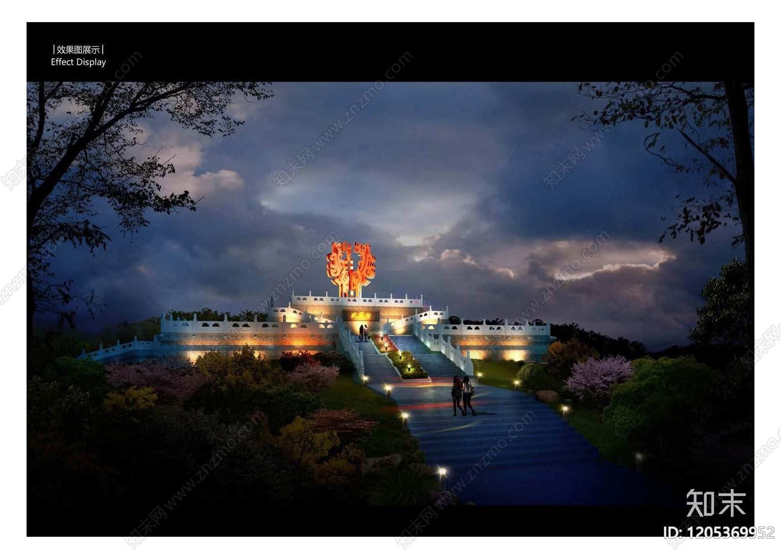 中式主题公园景观下载【ID:1205369952】