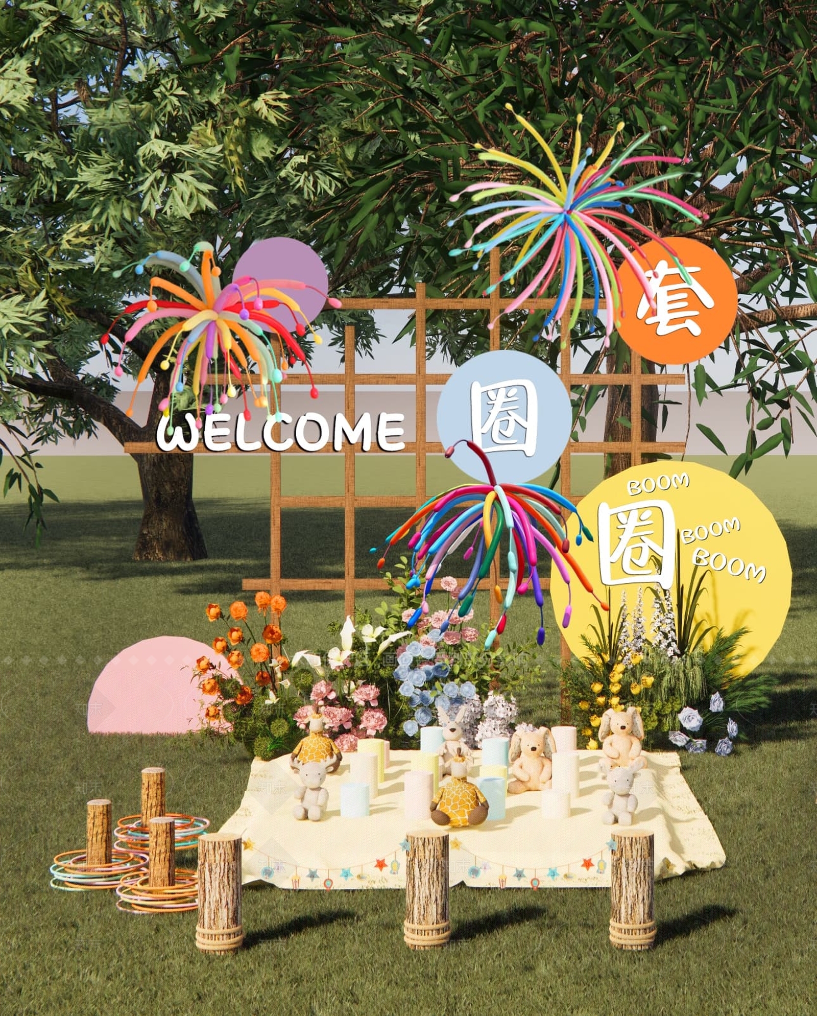 现代其他酒店空间SU模型下载【ID:1205371455】