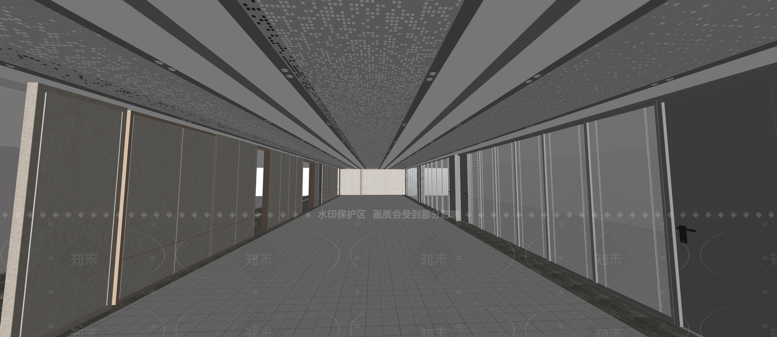 现代吊顶SU模型下载【ID:1205372247】