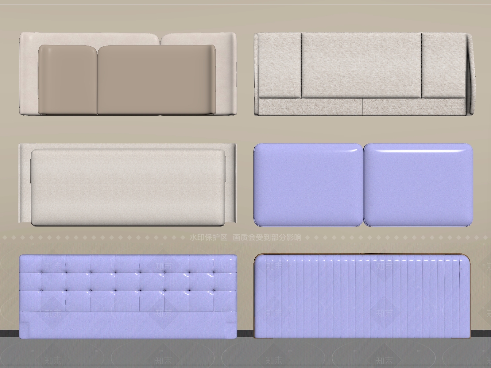 现代其他床具SU模型下载【ID:1205373473】