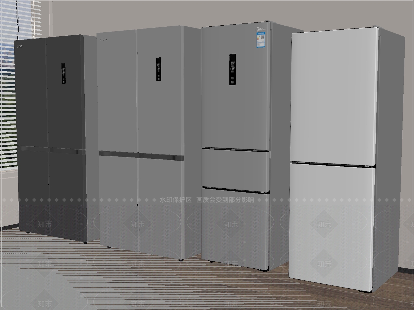 冰箱SU模型下载【ID:1205374992】