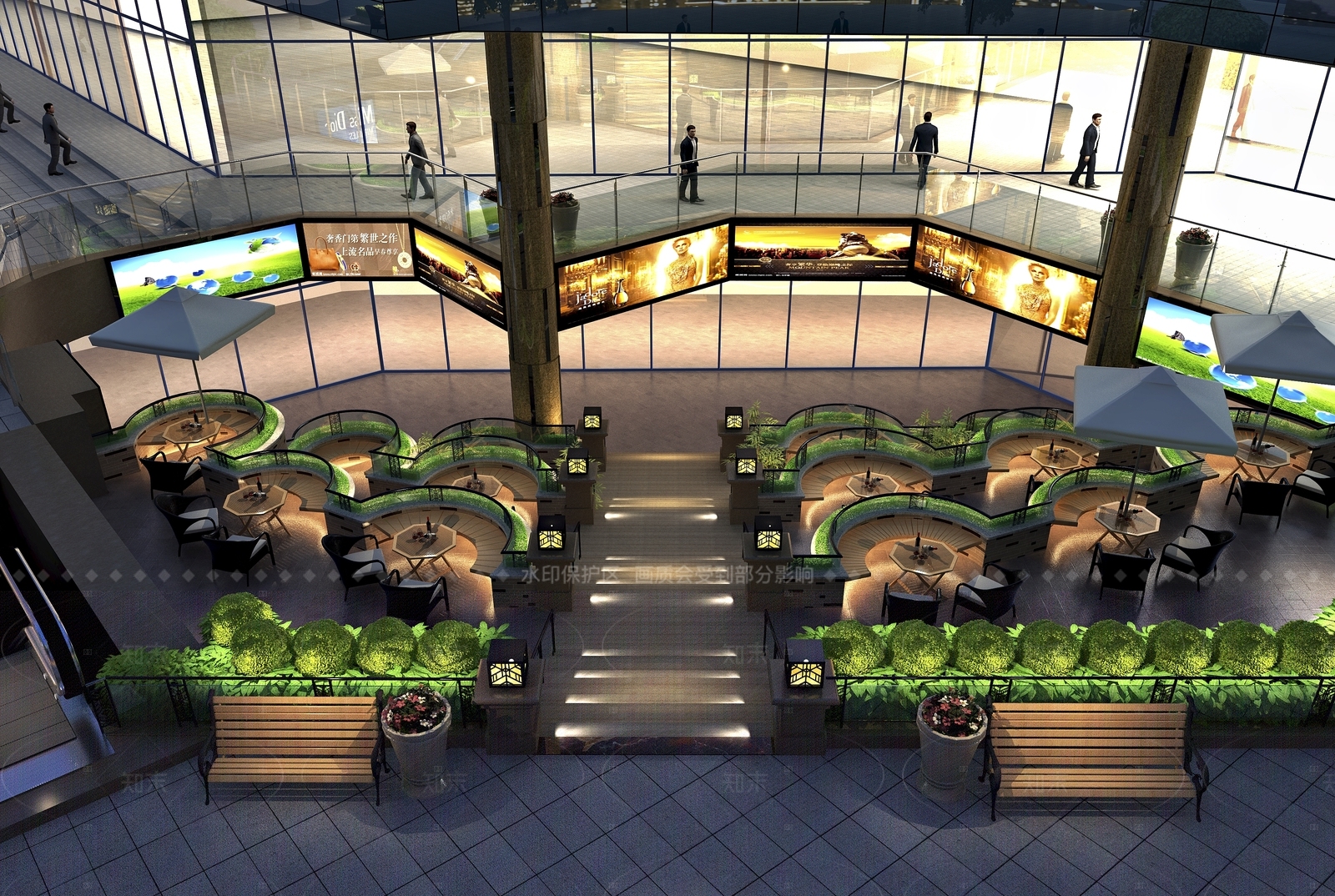 现代商场3D模型下载【ID:1205375029】