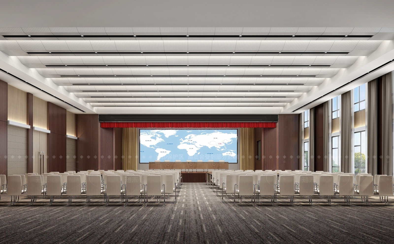 中式会议室3D模型下载【ID:1205375852】