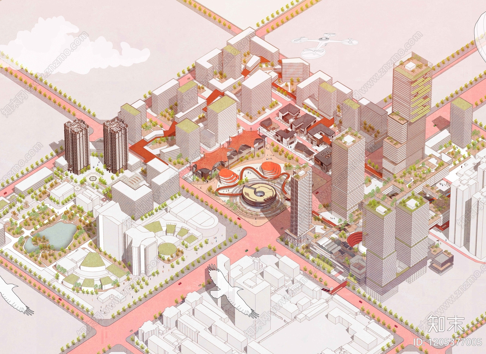 现代公建项目效果图下载【ID:1205377005】