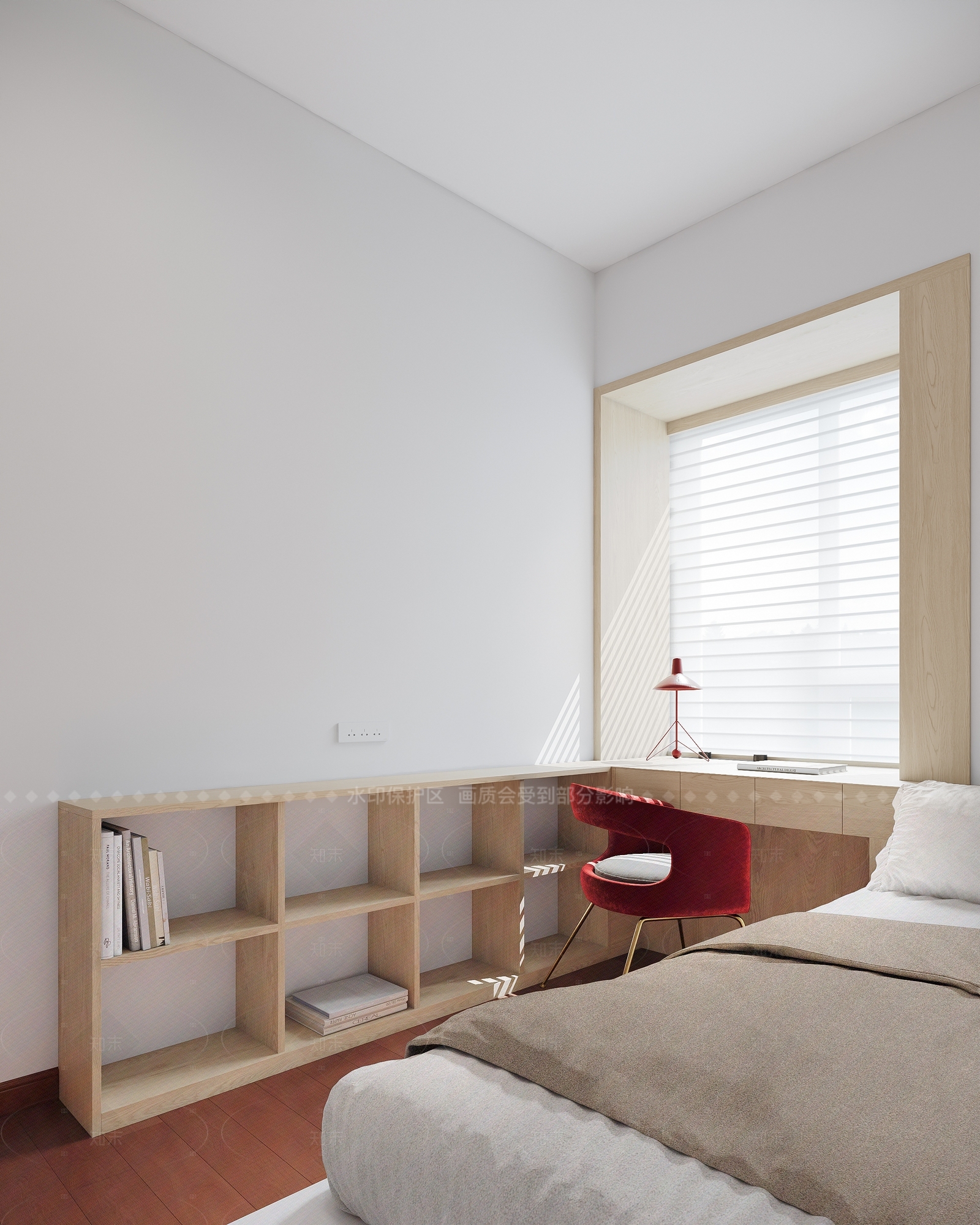 现代新中式家居卧室3D模型下载【ID:1205379037】