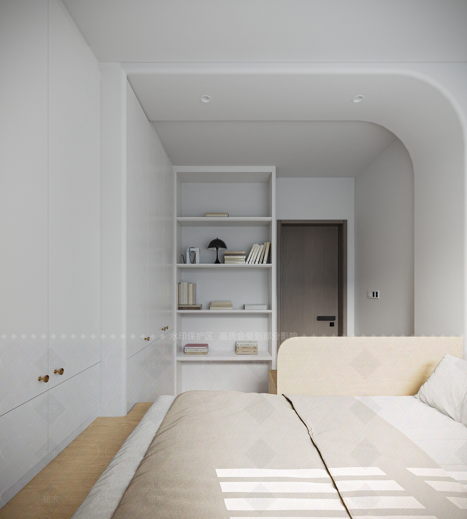 现代新中式家居卧室3D模型下载【ID:1205379234】