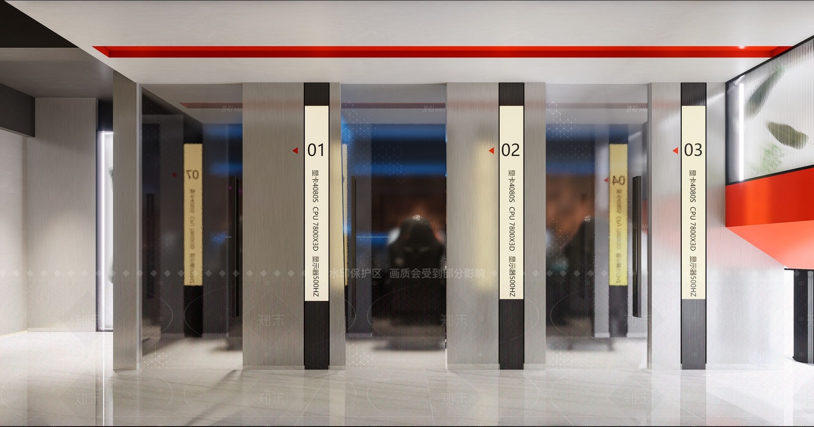 现代网吧SU模型下载【ID:1205382478】
