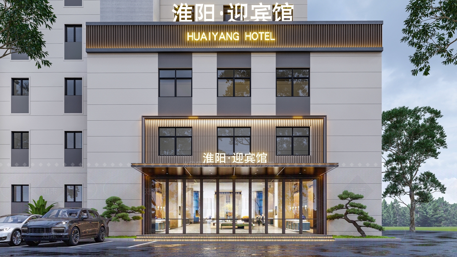 现代大门SU模型下载【ID:1205384057】