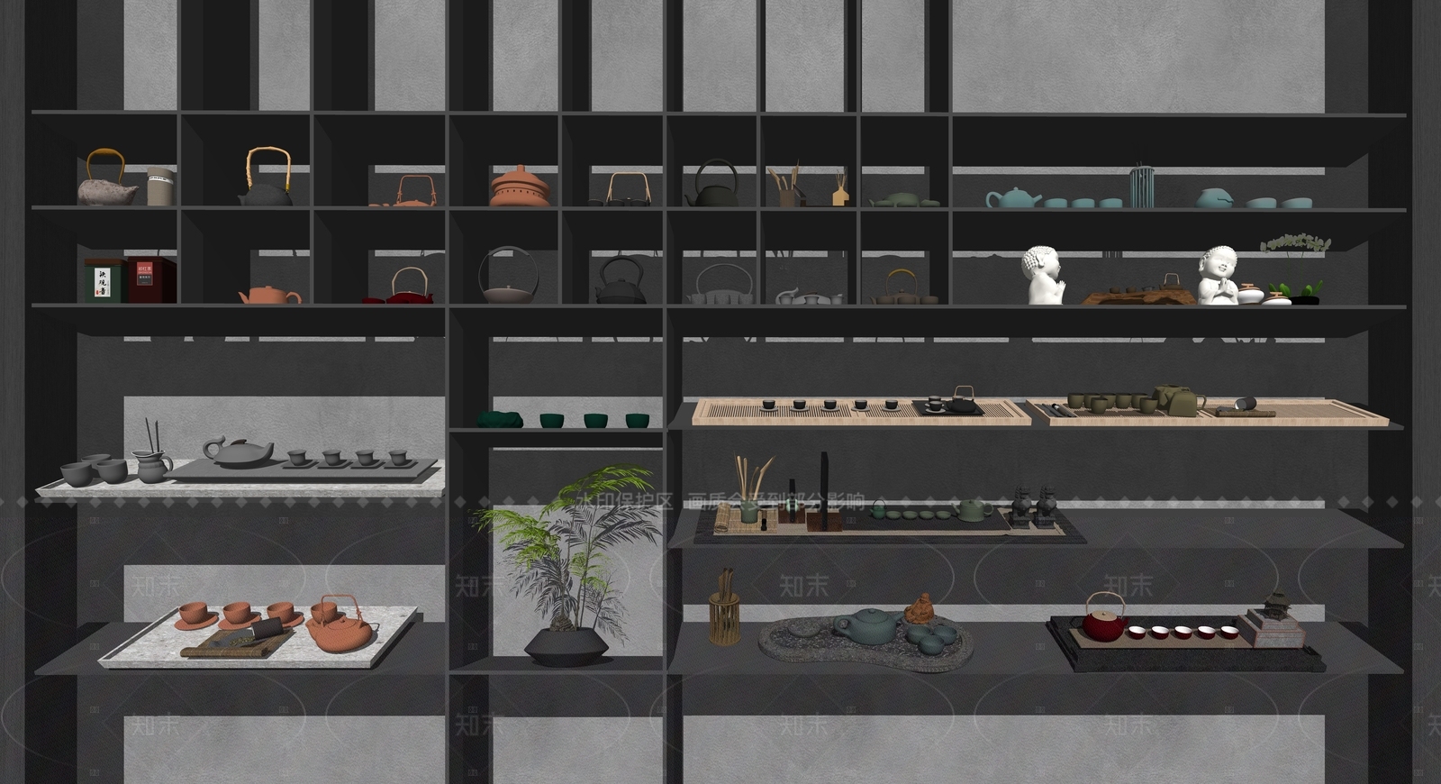 茶具SU模型下载【ID:1205384901】