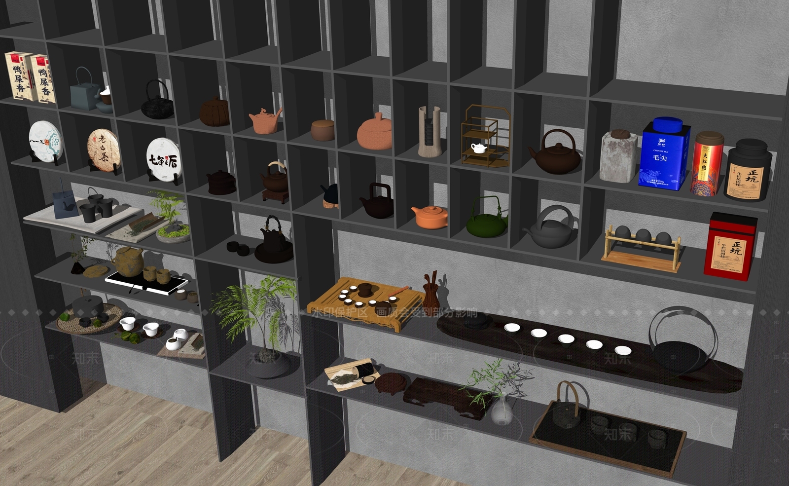 茶具SU模型下载【ID:1205385258】