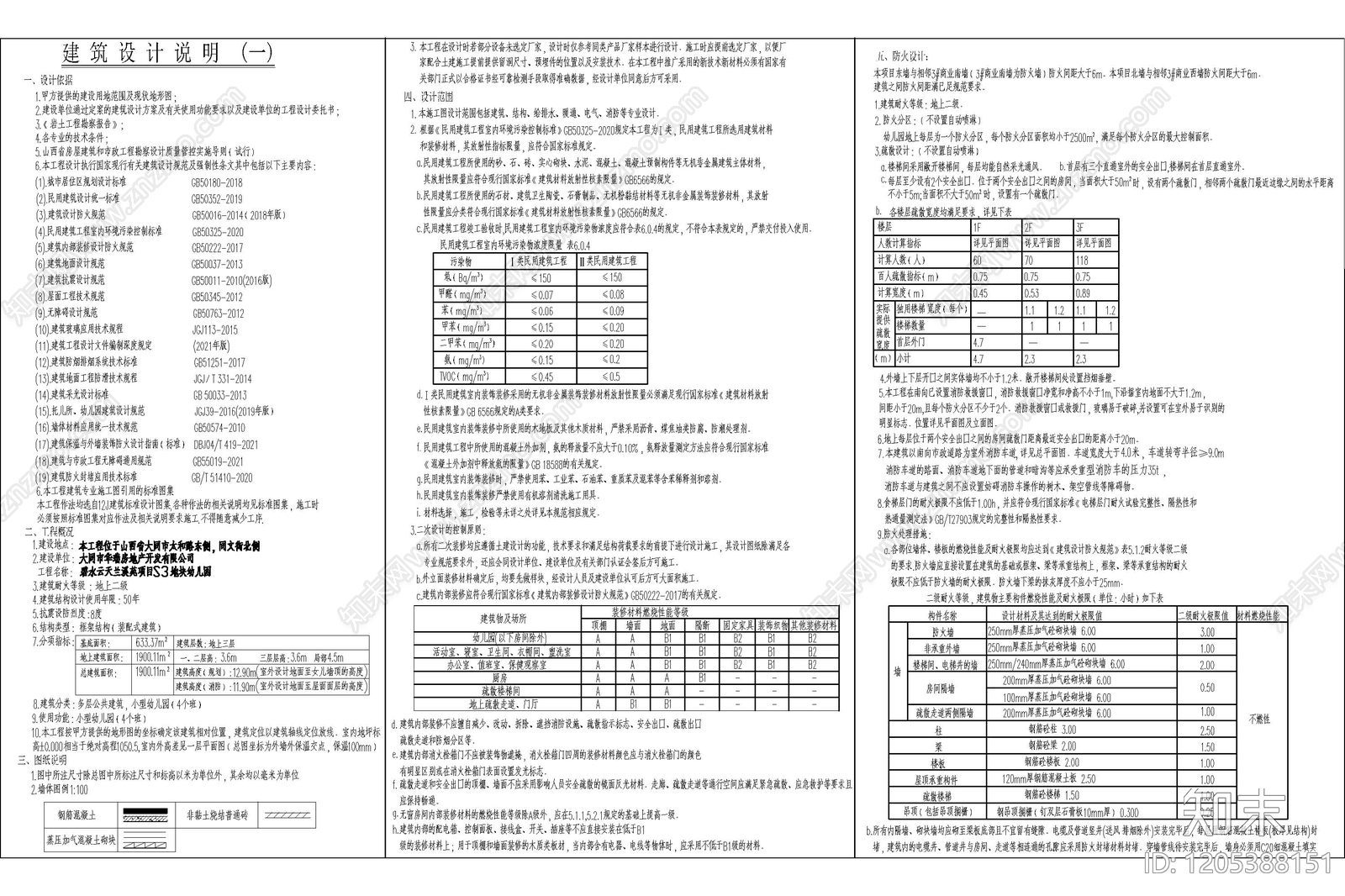 现代幼儿园建筑cad施工图下载【ID:1205388151】