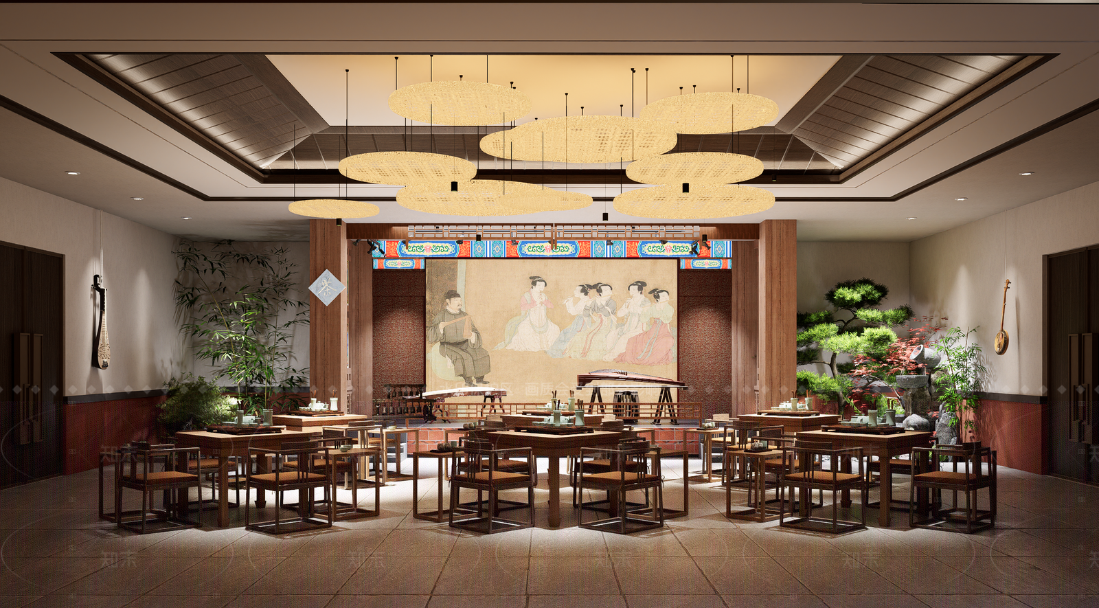 新中式中式其他店铺SU模型下载【ID:1205389185】