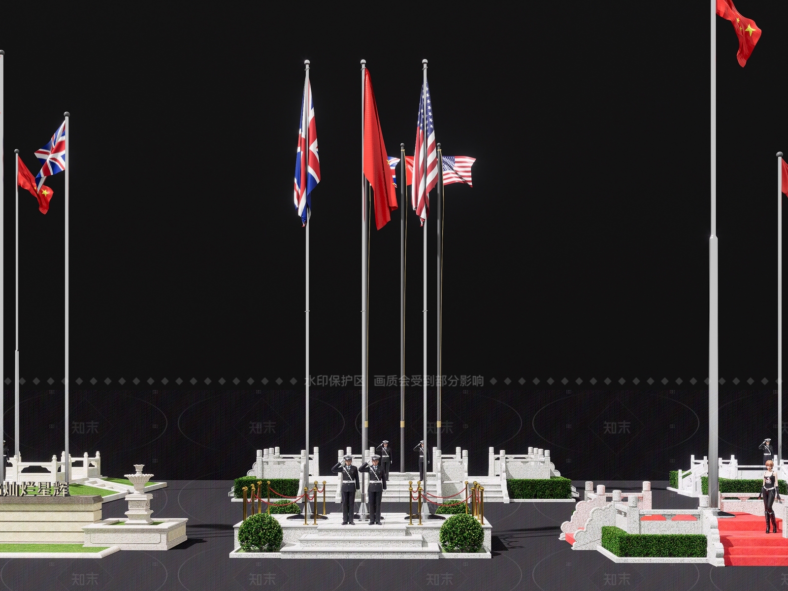 现代精神堡垒SU模型下载【ID:1205389840】