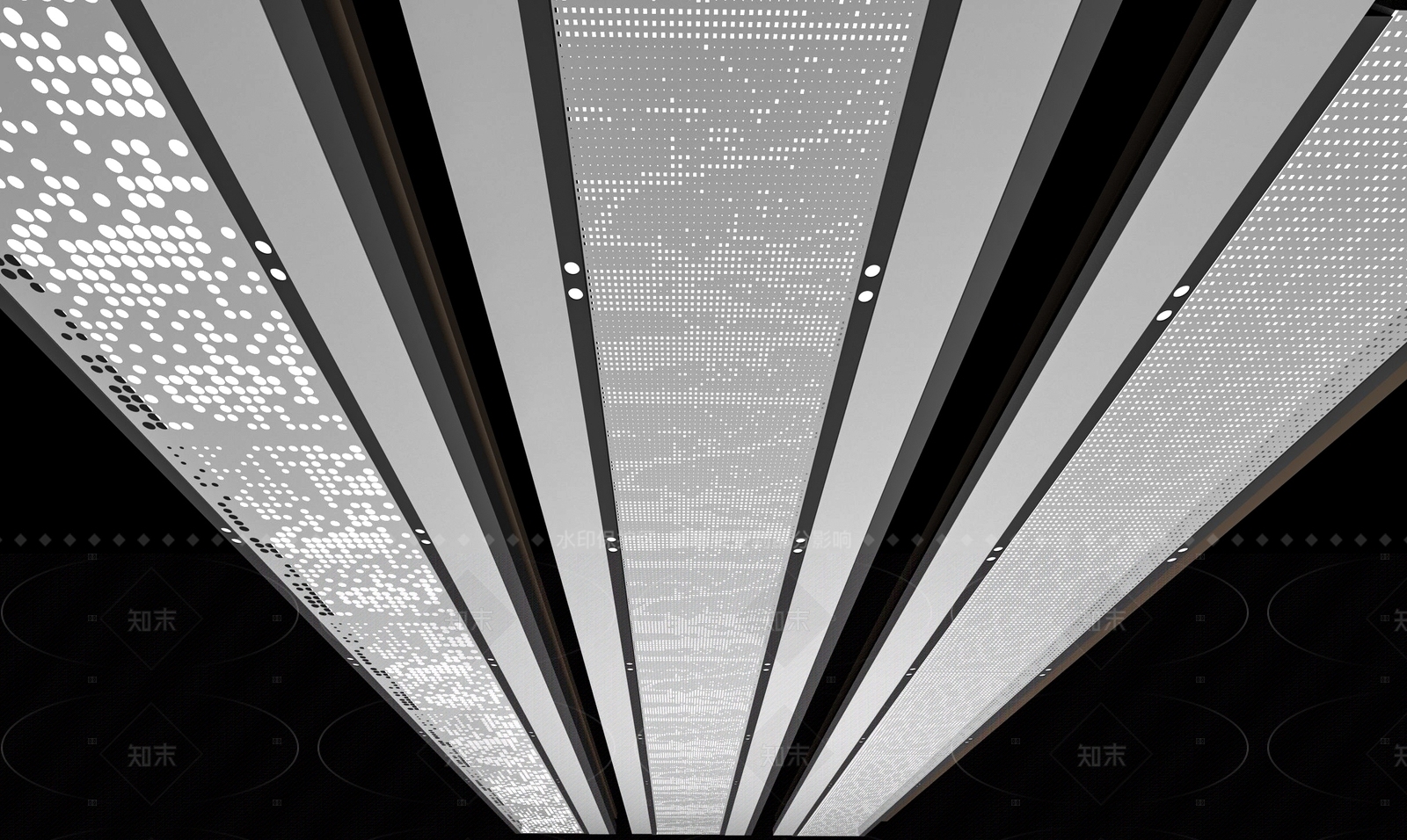 现代吊顶SU模型下载【ID:1205391442】