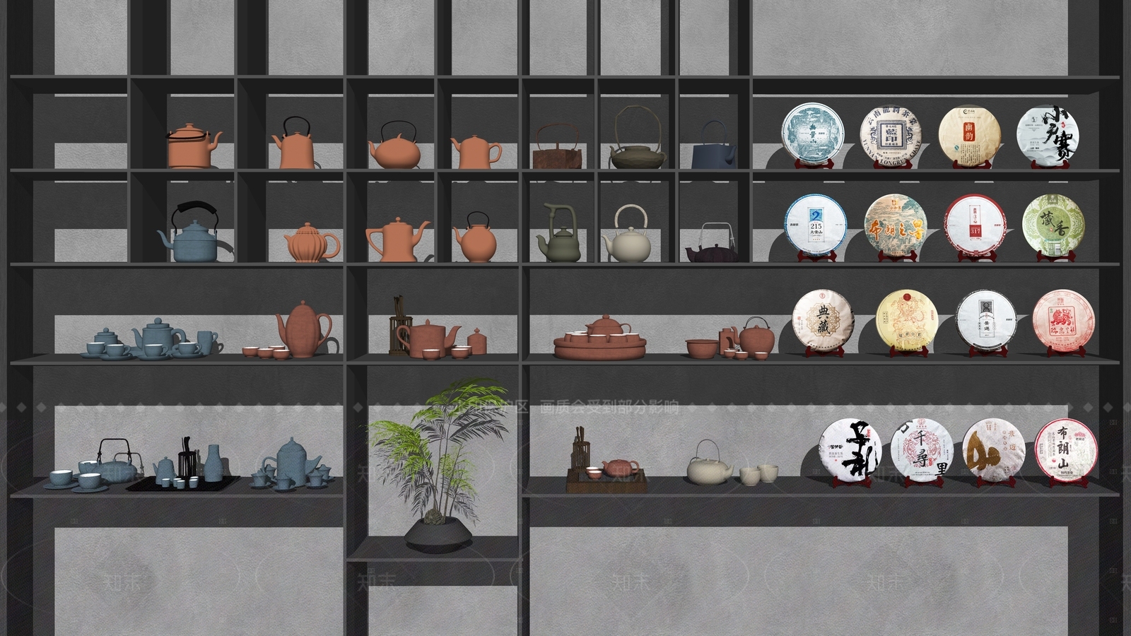 茶具SU模型下载【ID:1205391969】