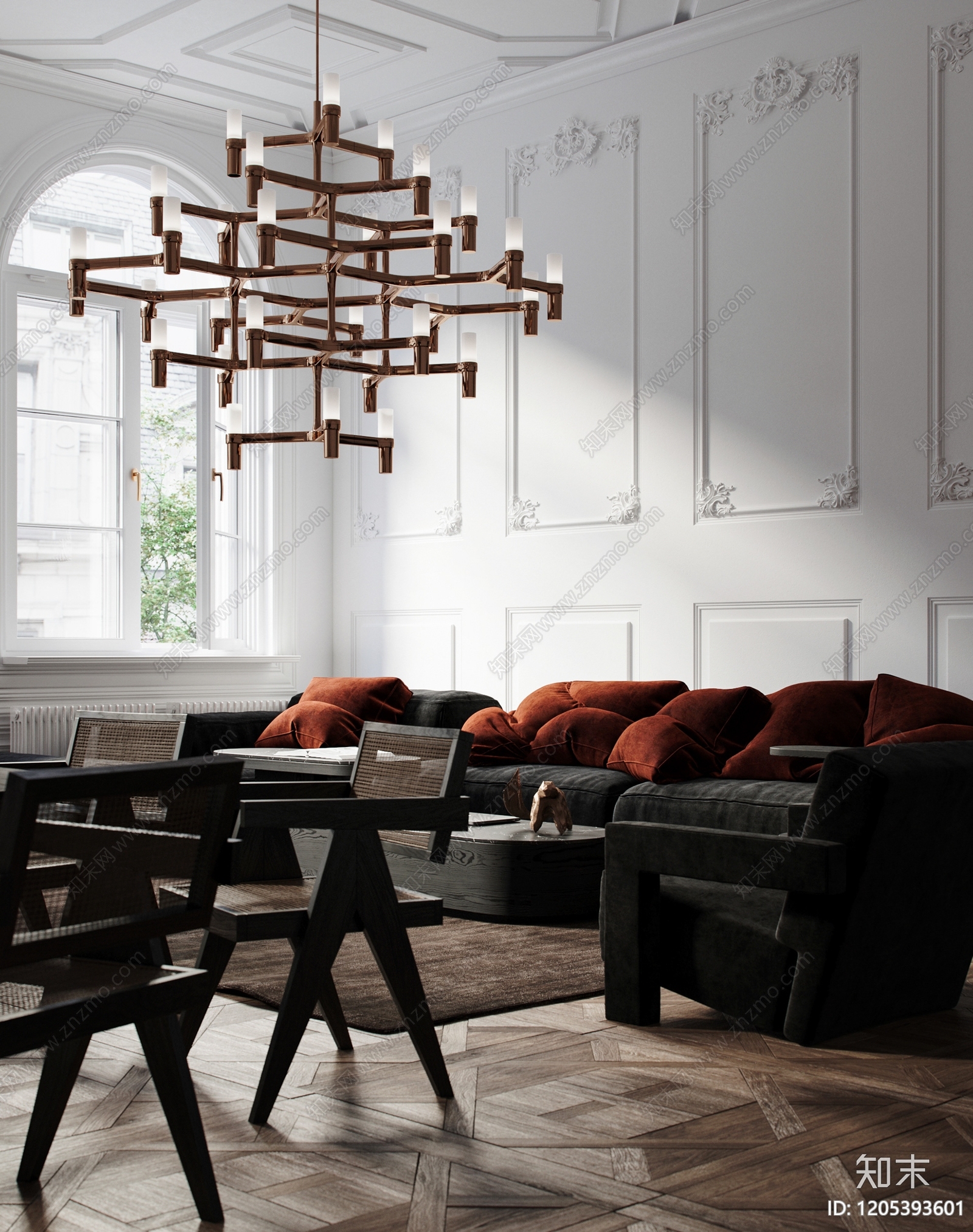 现代新中式家居住宅下载【ID:1205393601】