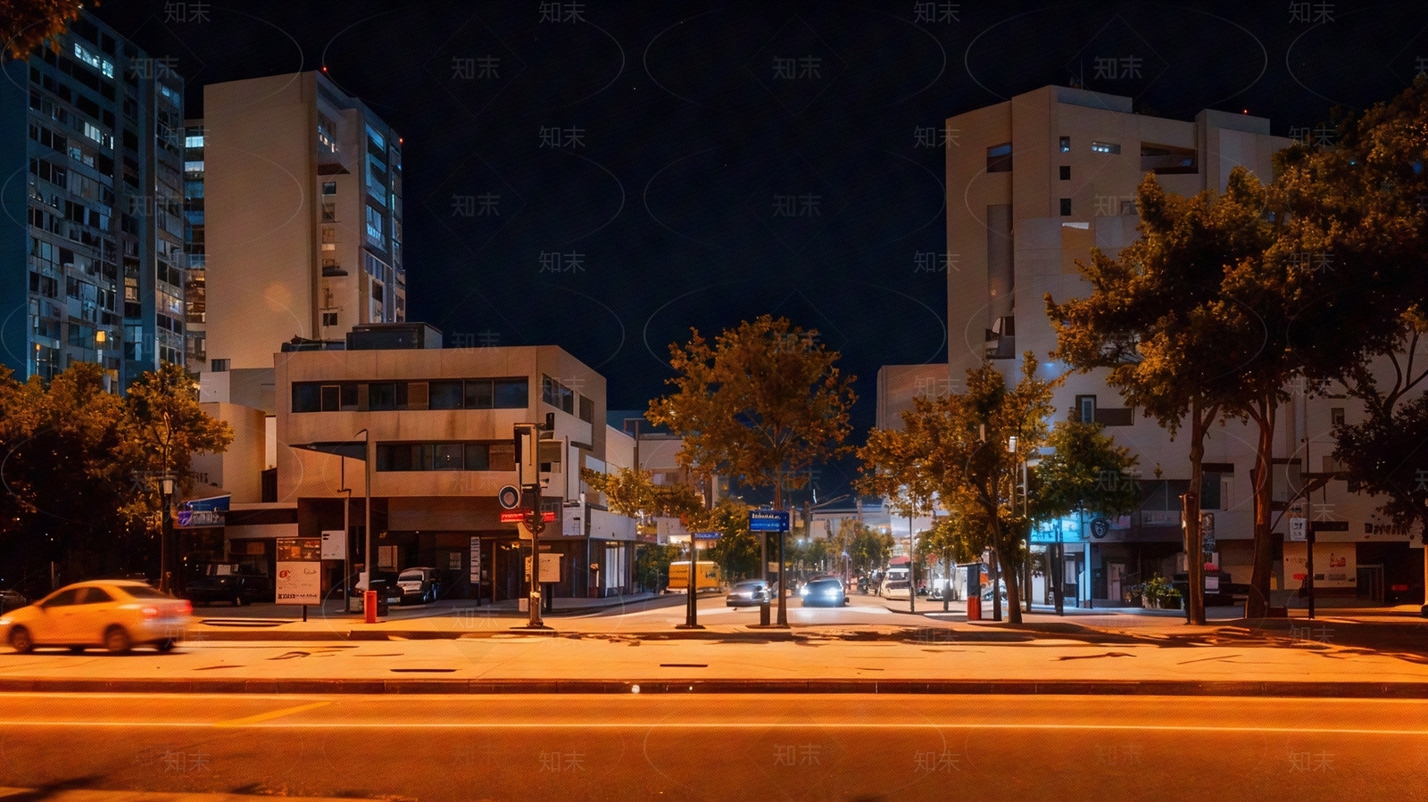 现代街道外景贴图下载【ID:1205397629】