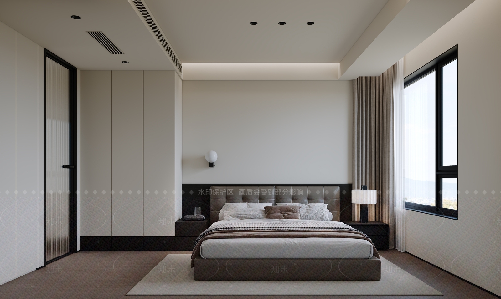 现代意式家居卧室SU模型下载【ID:1205400485】