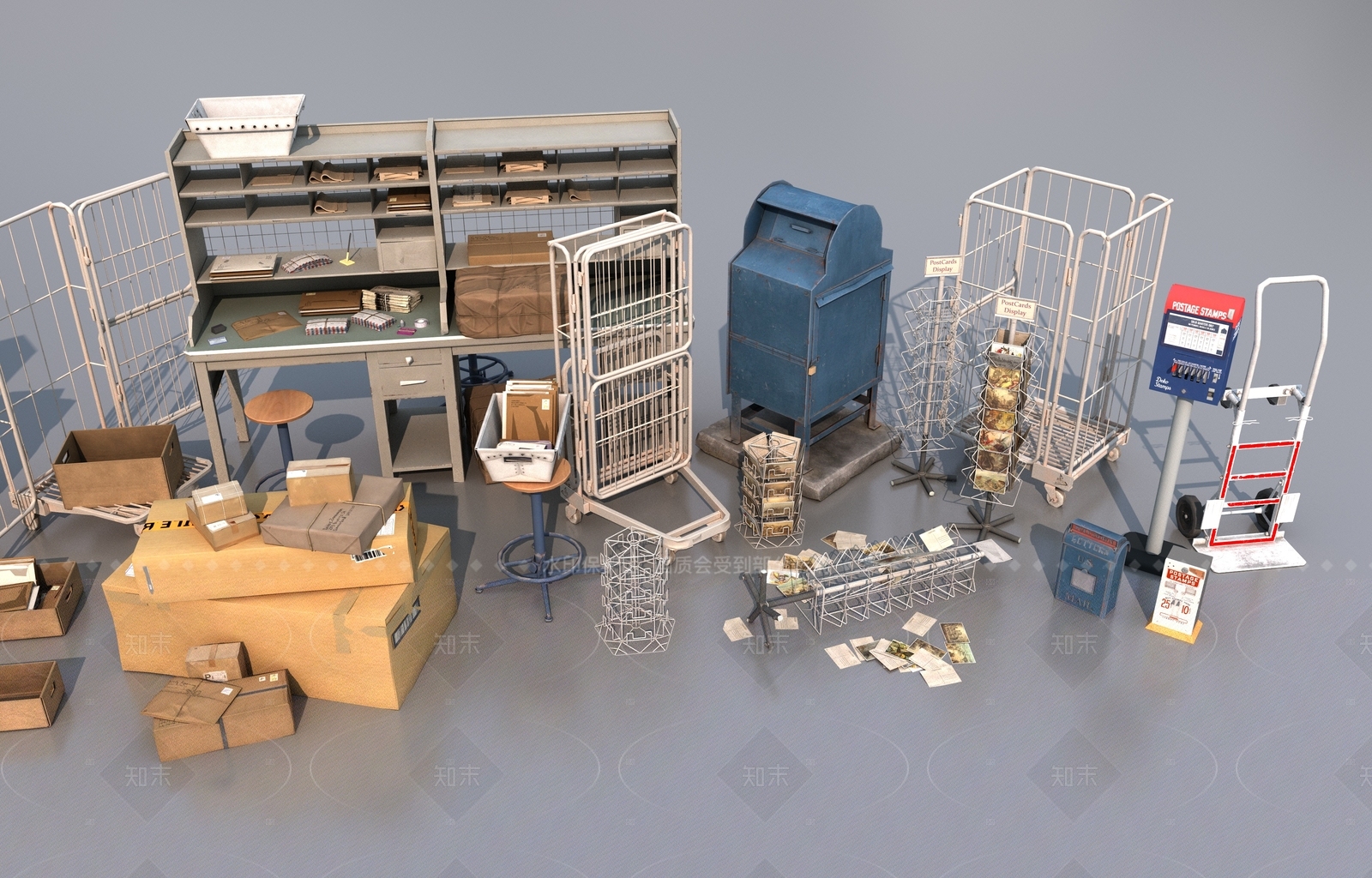 公用器材3D模型下载【ID:1205401851】