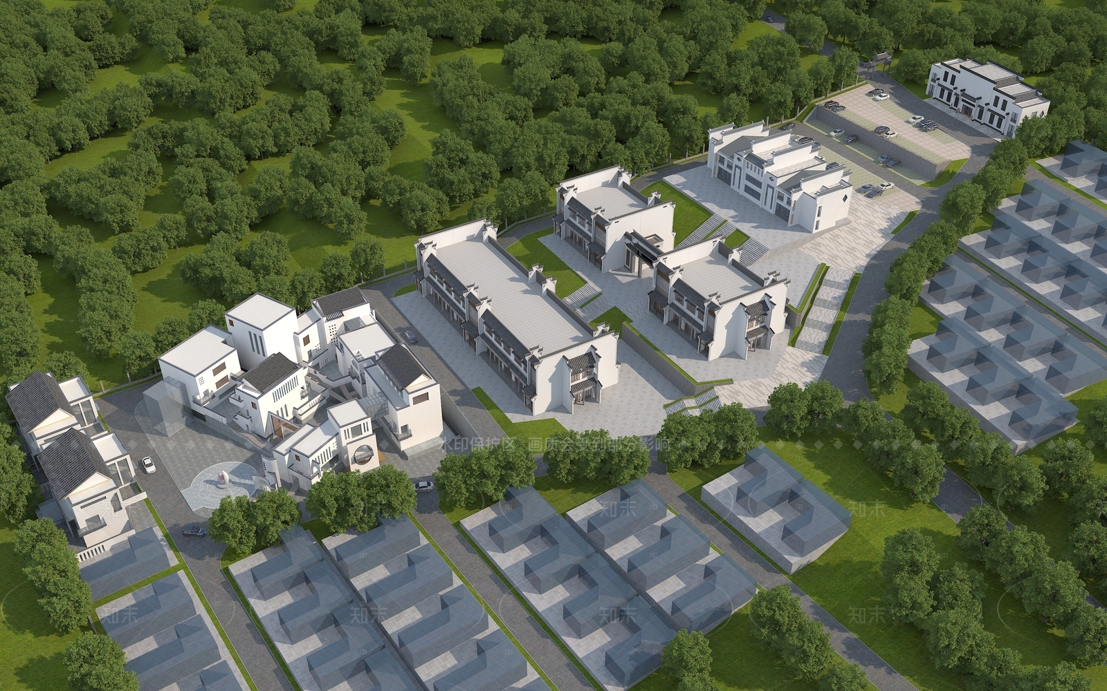 中式中古古建3D模型下载【ID:1205407714】