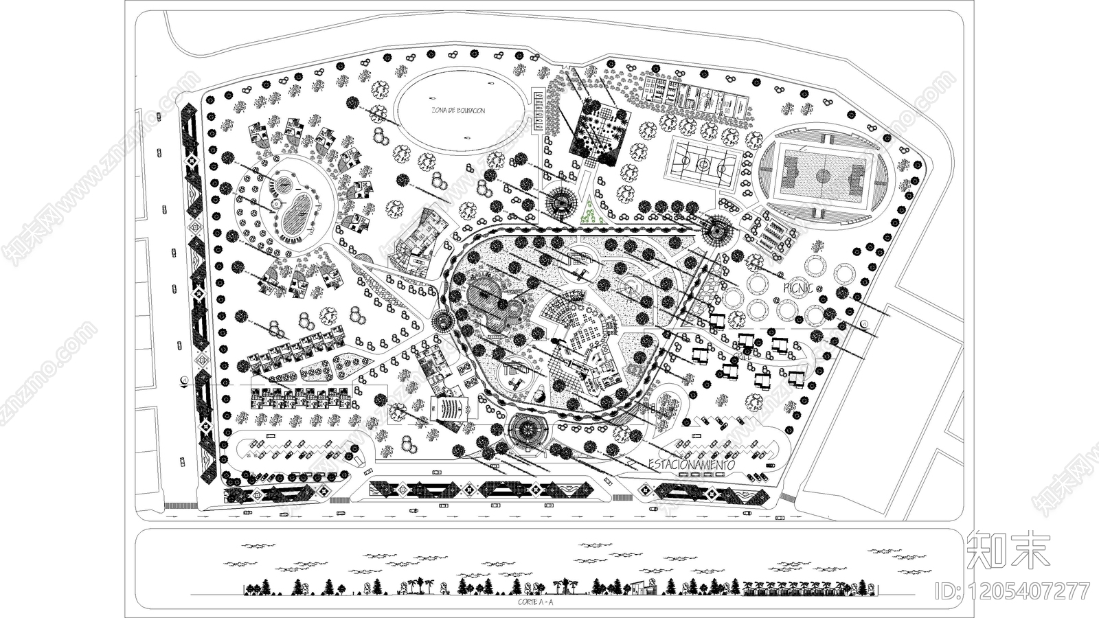 公园规划施工图下载【ID:1205407277】