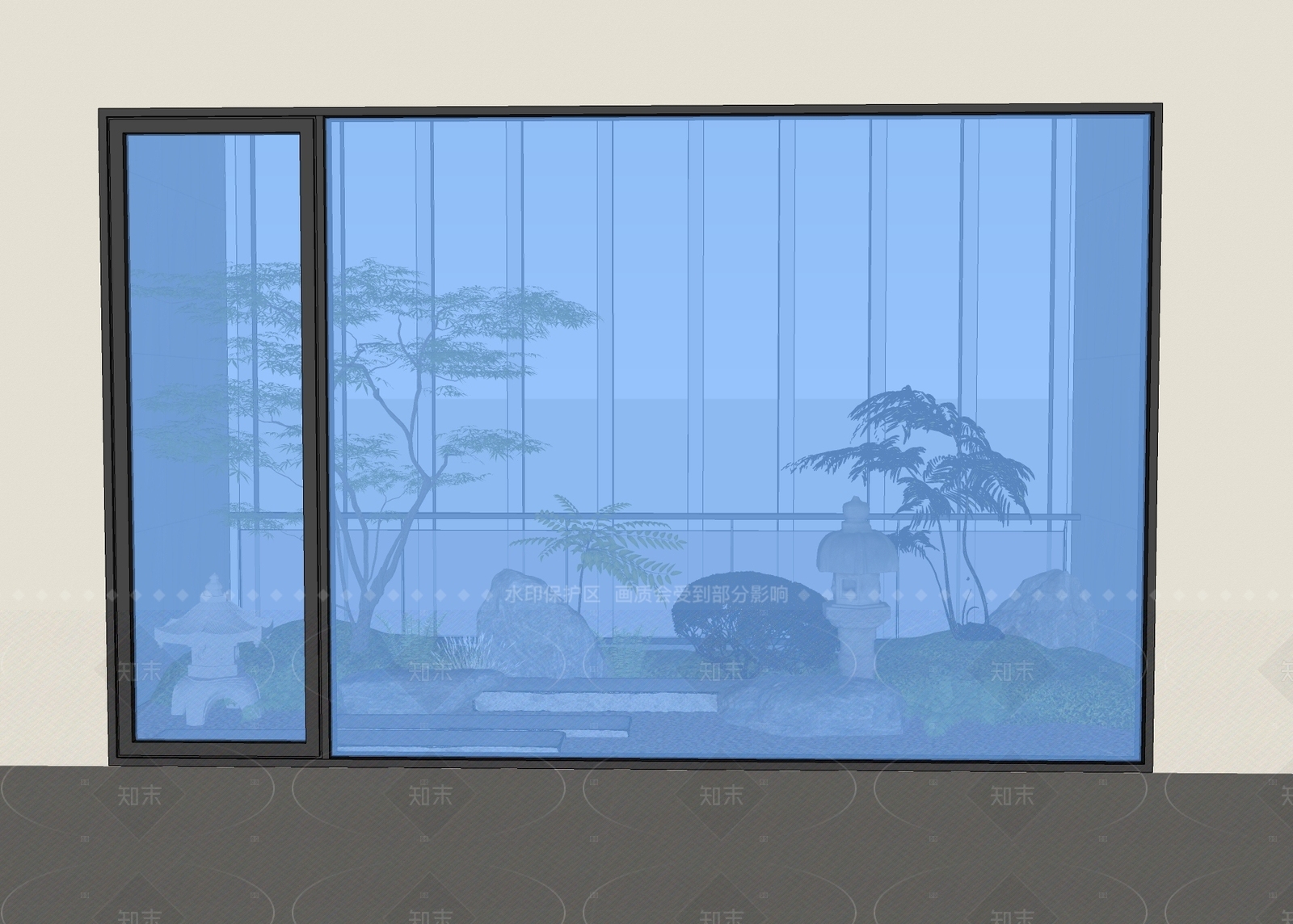 日式其他景观小品SU模型下载【ID:1205408580】