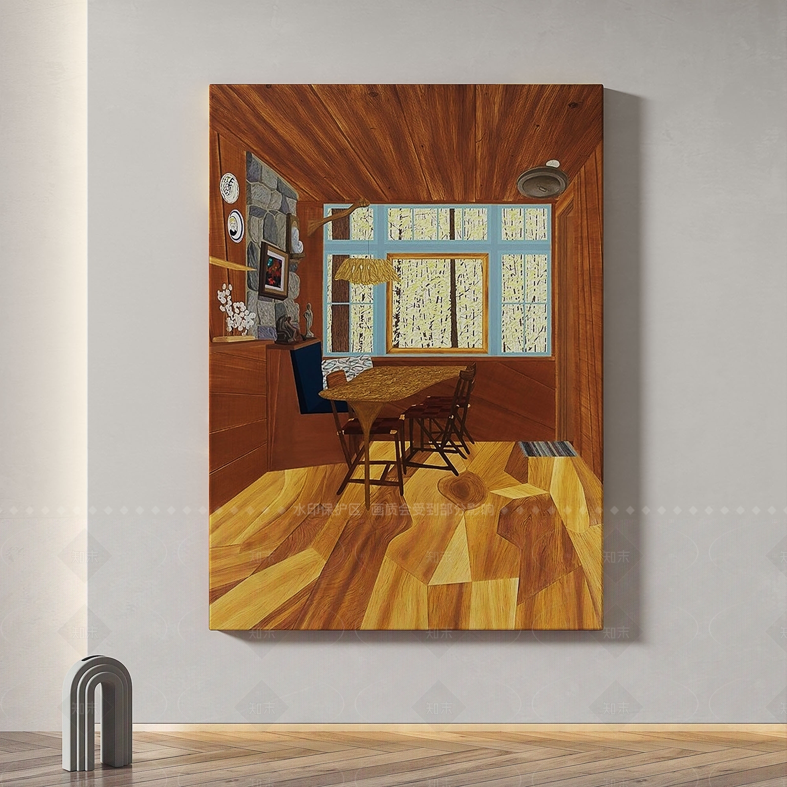 现代复古挂画3D模型下载【ID:1205409207】