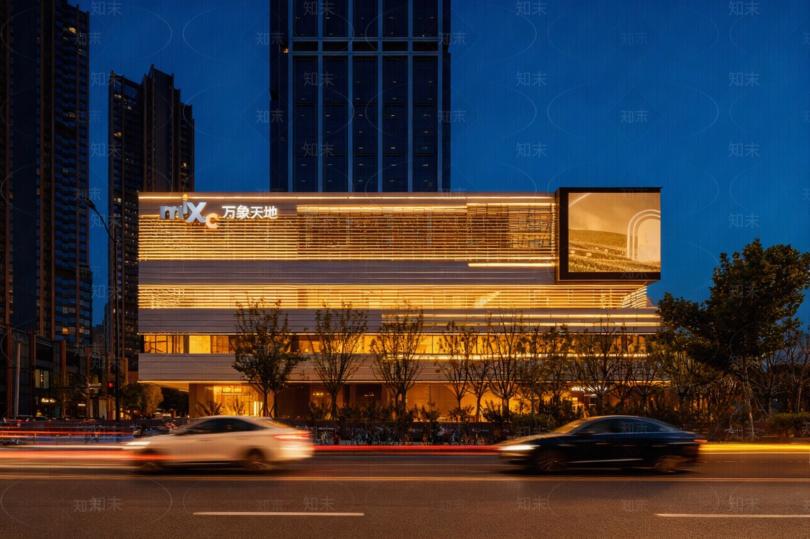 现代街道外景贴图下载【ID:1205409900】