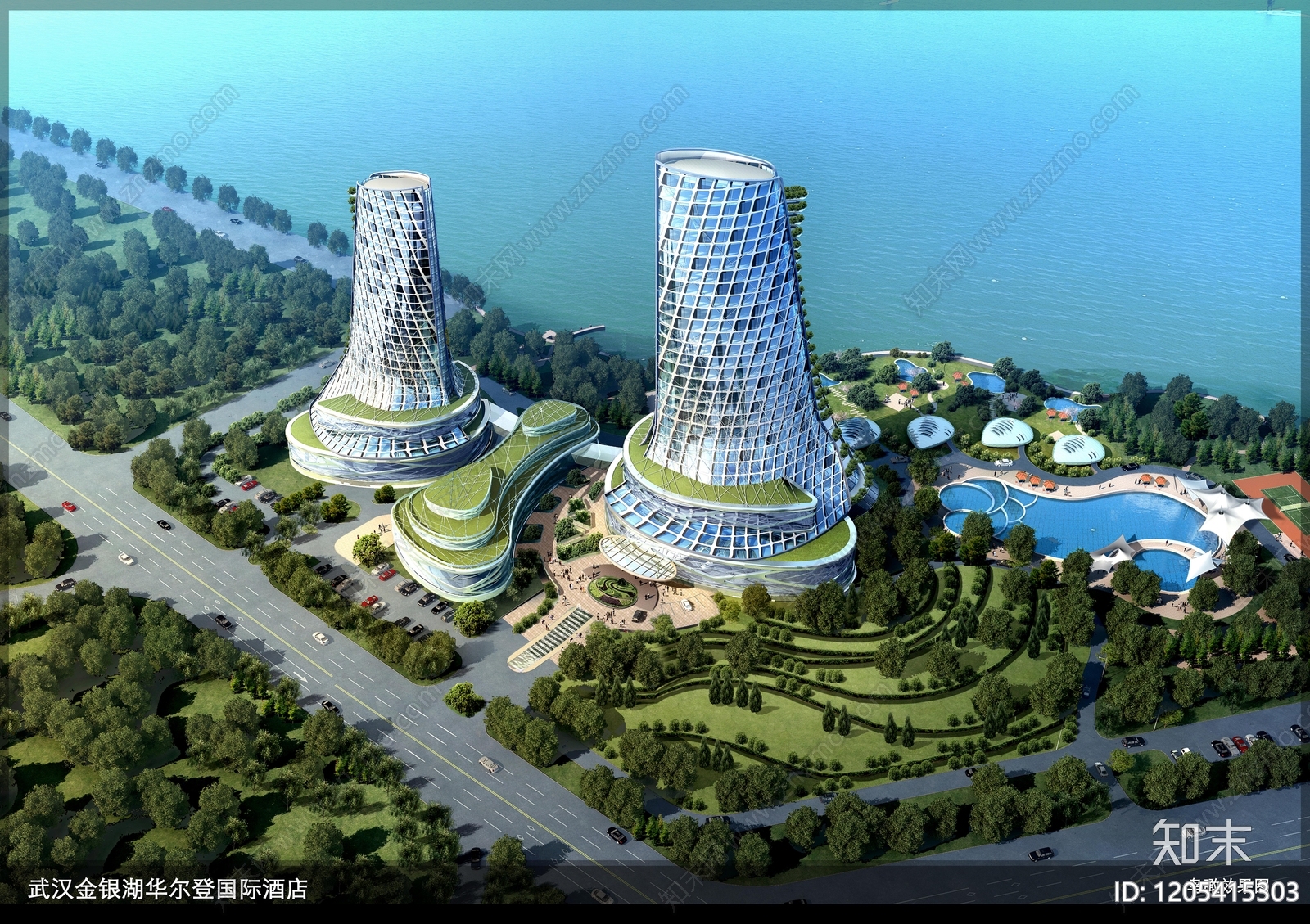 现代酒店建筑下载【ID:1205415303】