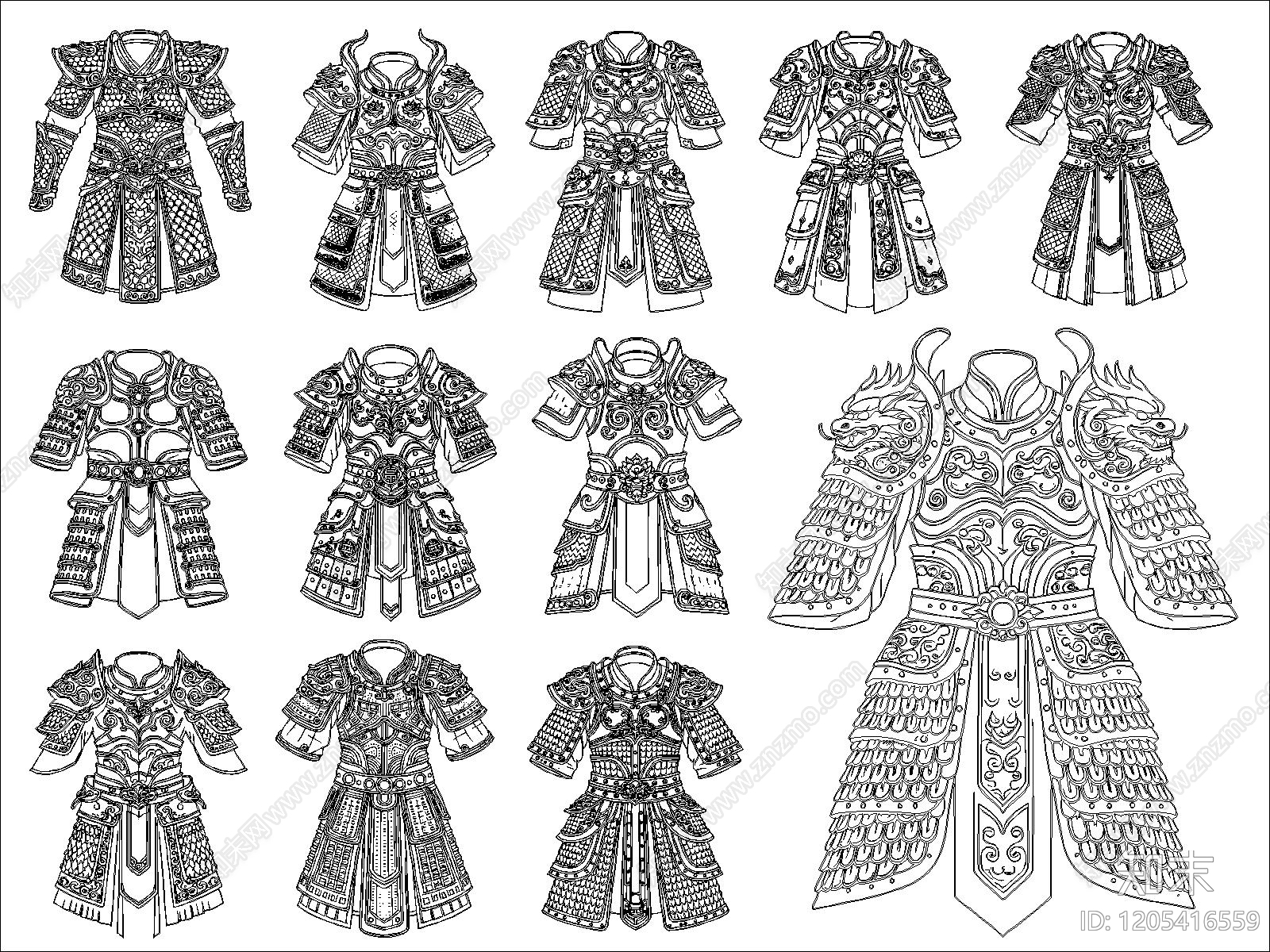 中式其他图库施工图下载【ID:1205416559】