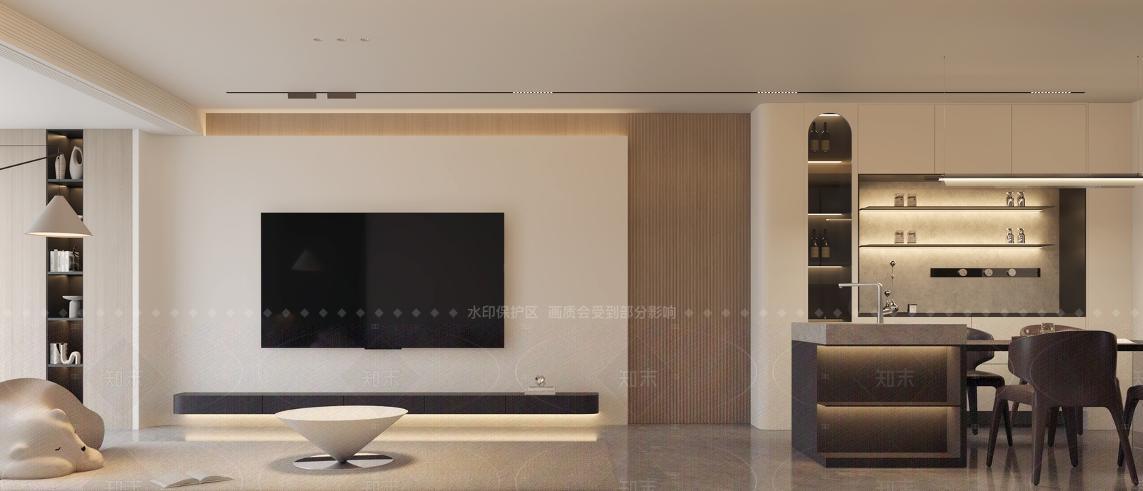 现代客餐厅3D模型下载【ID:1205416716】