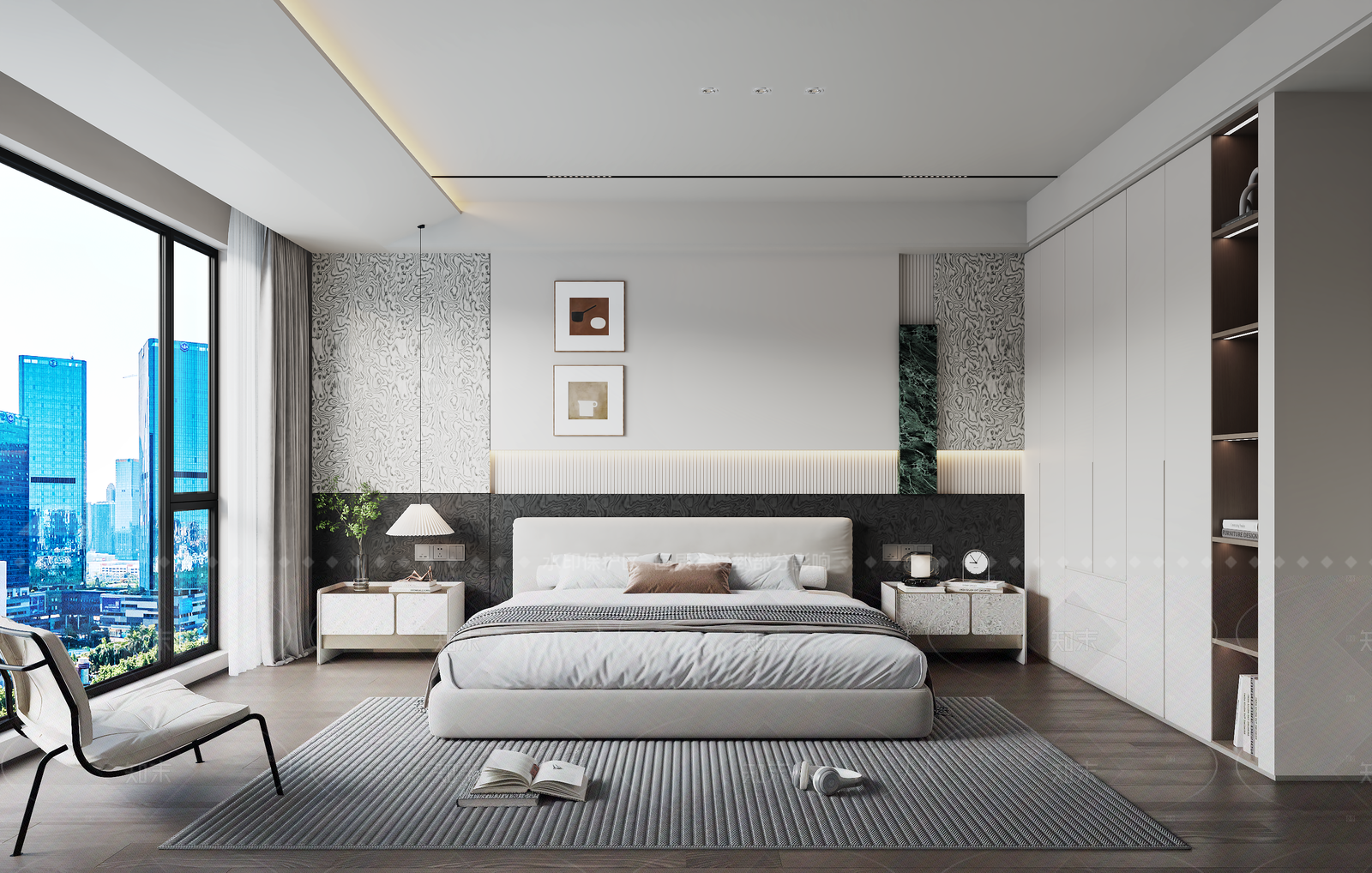现代家居卧室SU模型下载【ID:1205417494】
