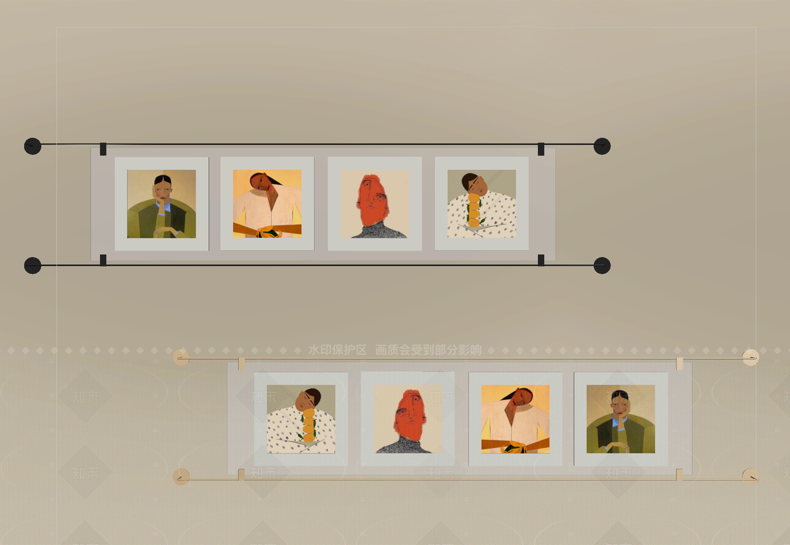 现代挂件SU模型下载【ID:1205420301】