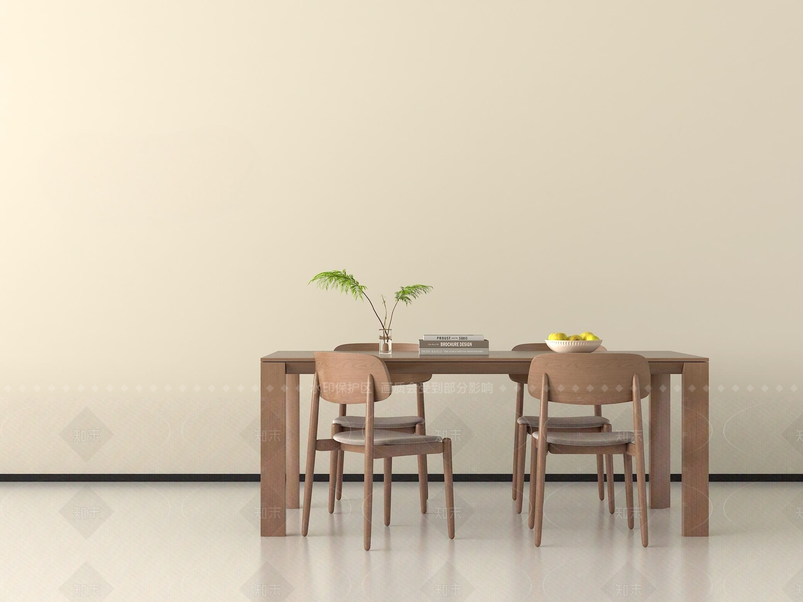原木餐桌椅SU模型下载【ID:1205422733】
