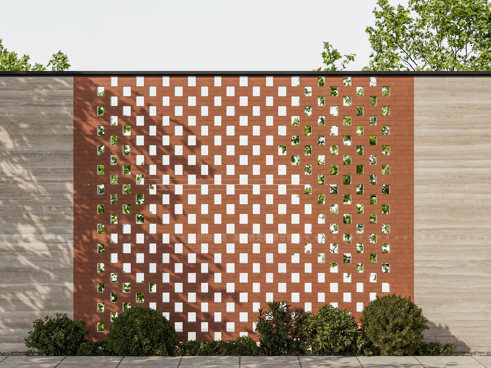 现代新中式文化墙SU模型下载【ID:1205424694】