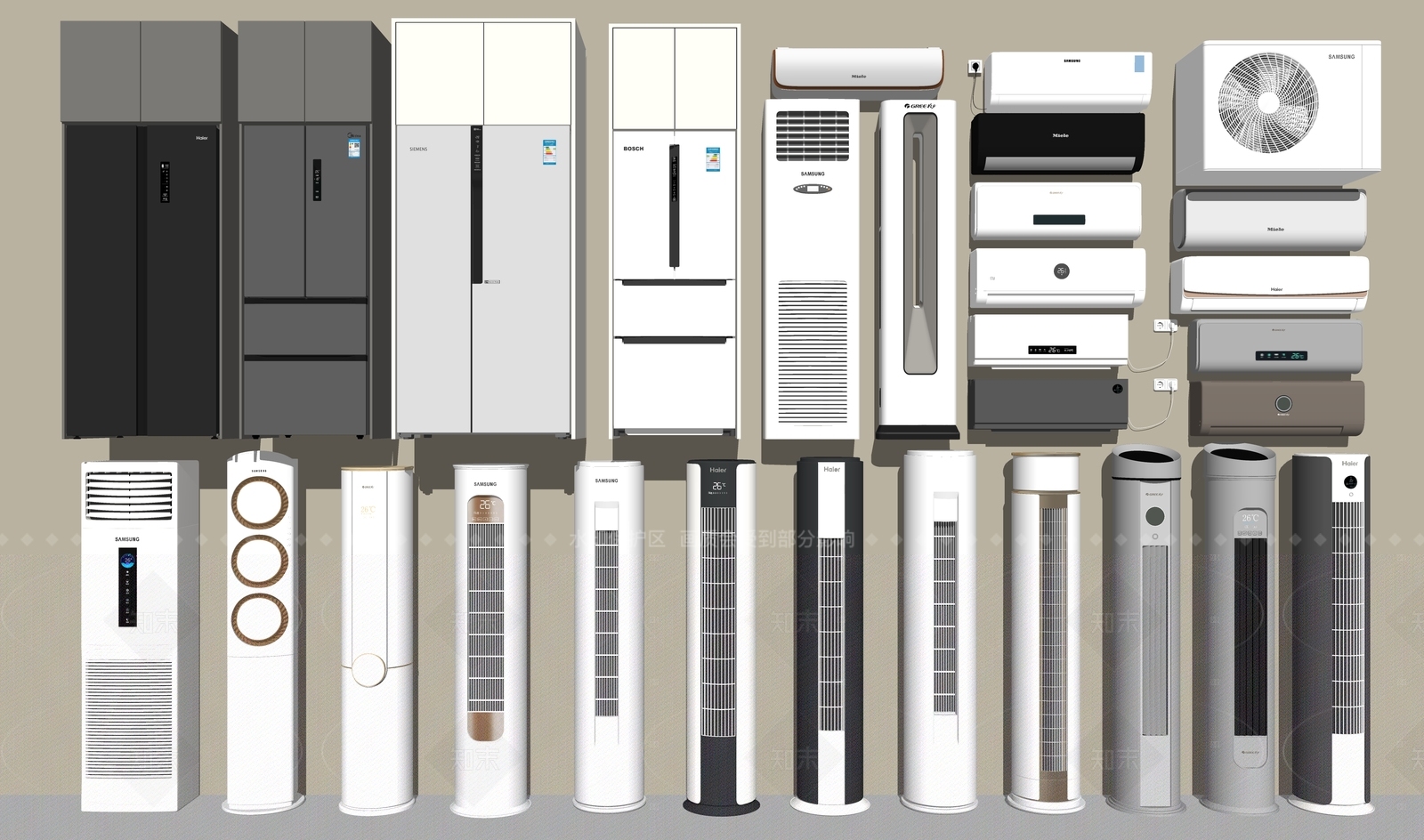 空调SU模型下载【ID:1205425538】