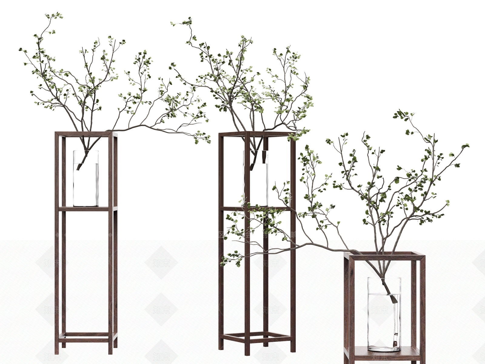 新中式中式置物架SU模型下载【ID:1205424808】