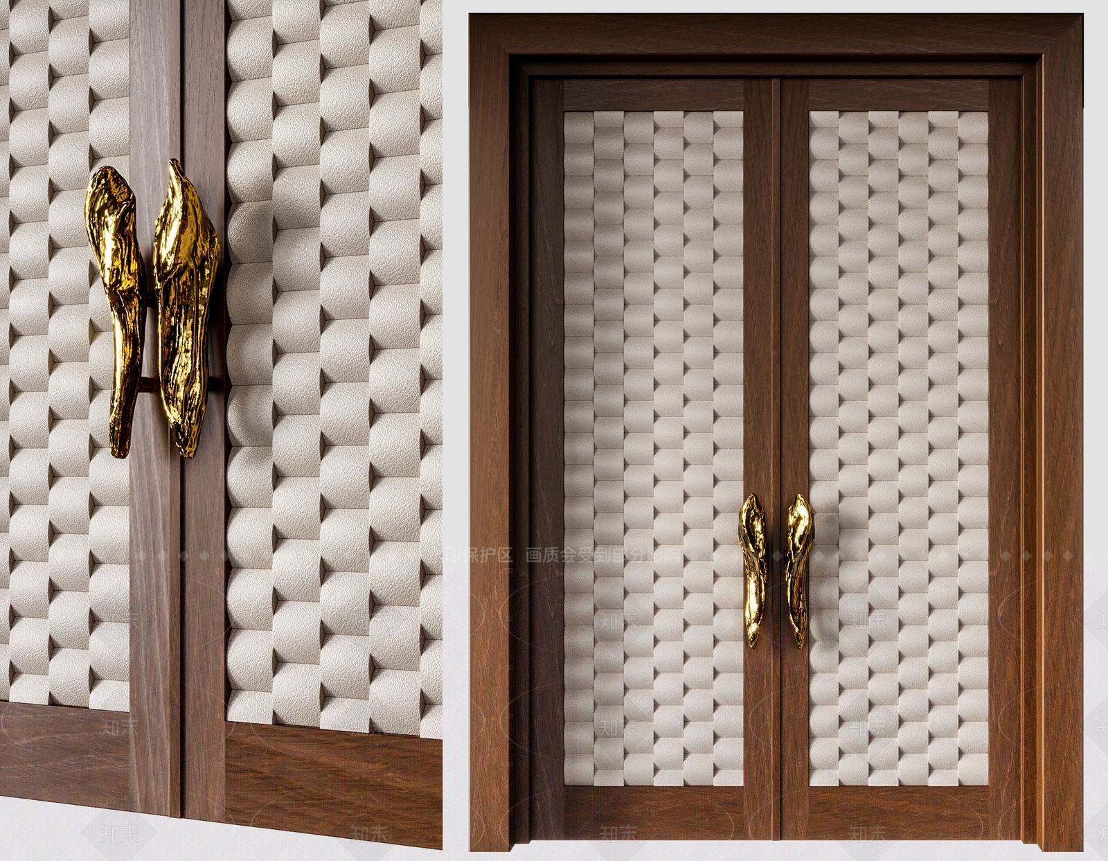 美式中古双开门SU模型下载【ID:1205425128】