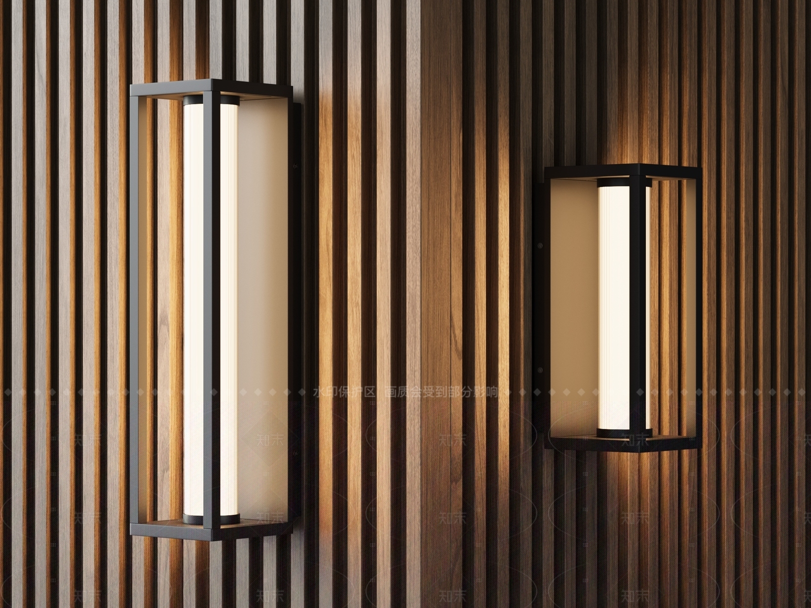 新中式中式景观壁灯SU模型下载【ID:1205425225】