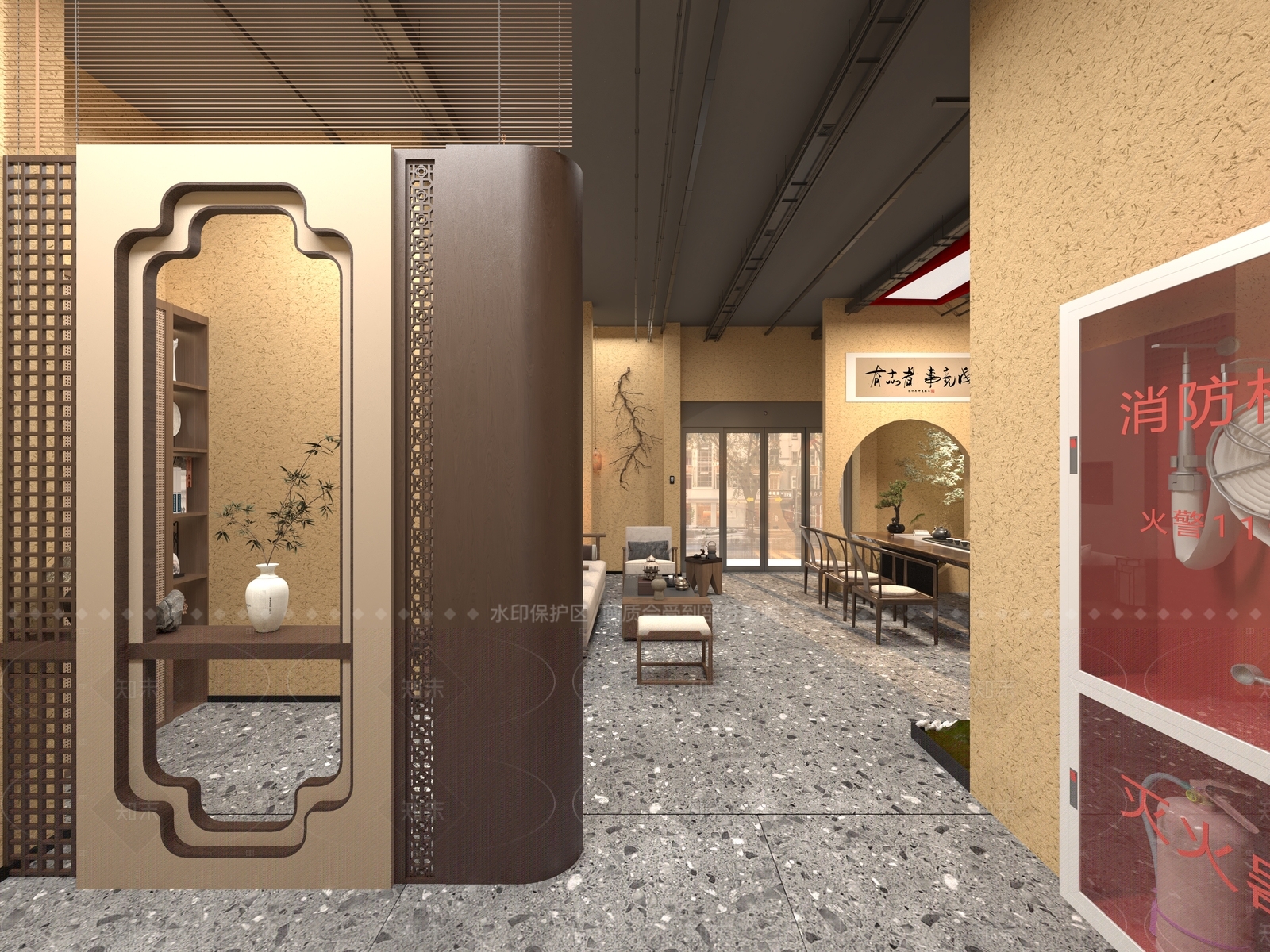 新中式其他娱乐空间3D模型下载【ID:1205429920】