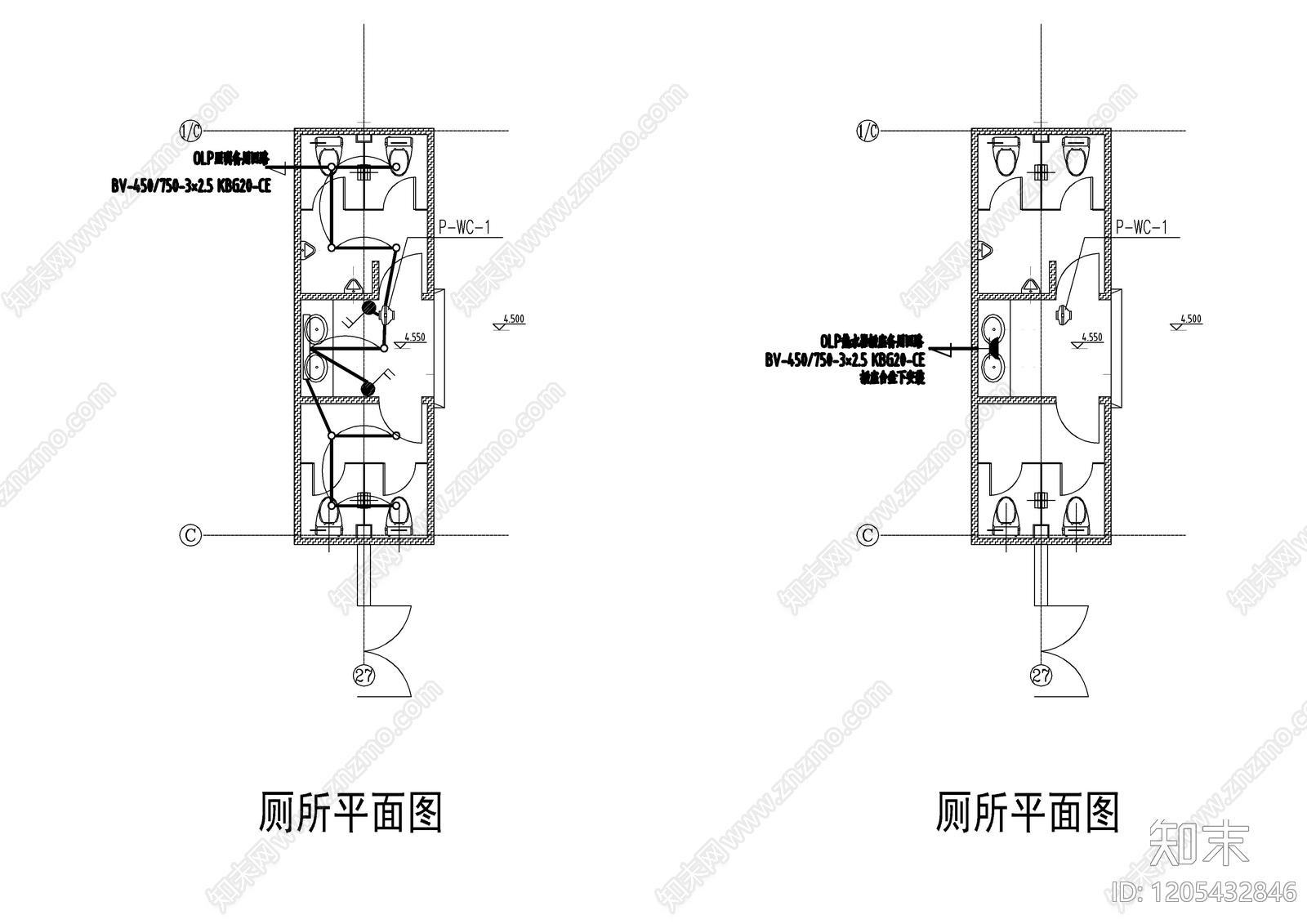 电气图cad施工图下载【ID:1205432846】