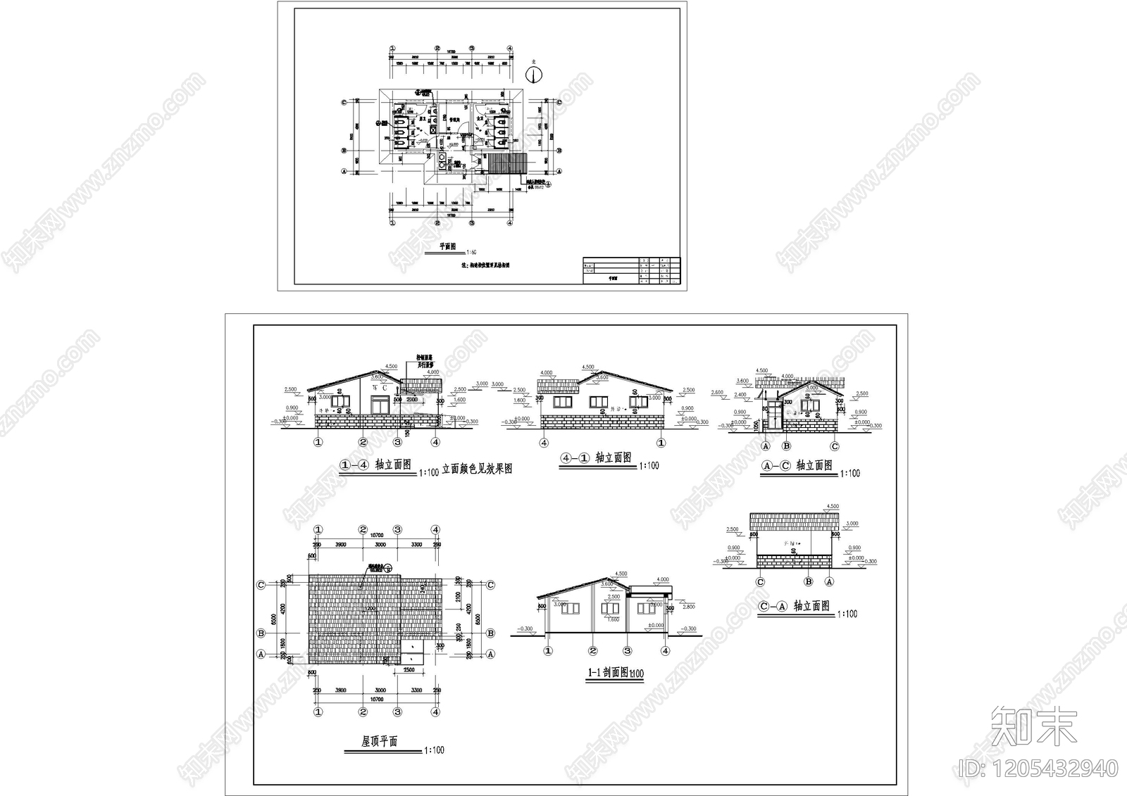 现代公厕cad施工图下载【ID:1205432940】