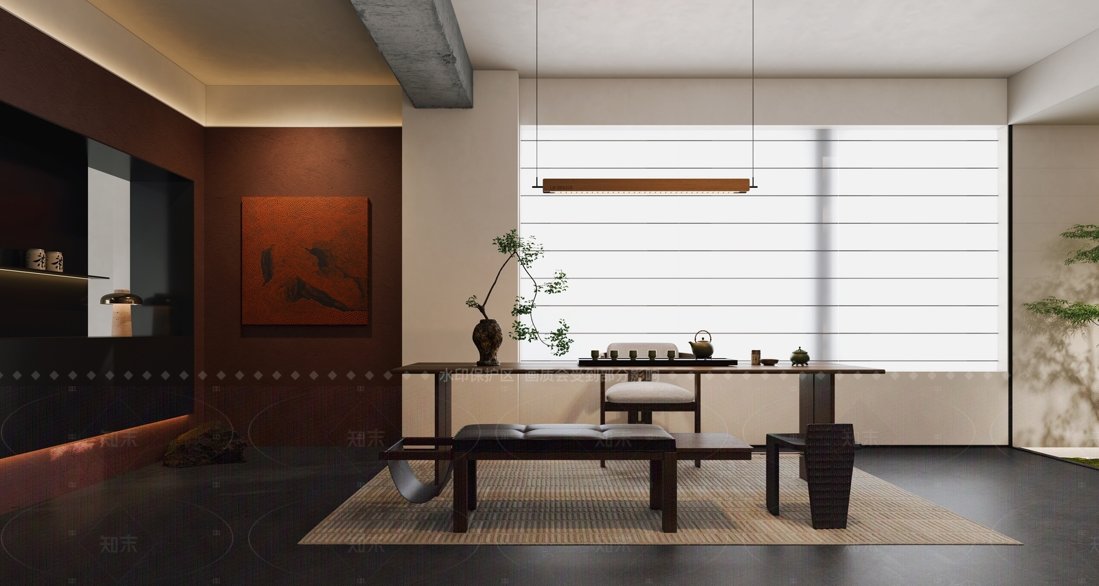 现代意式茶室3D模型下载【ID:1205433455】