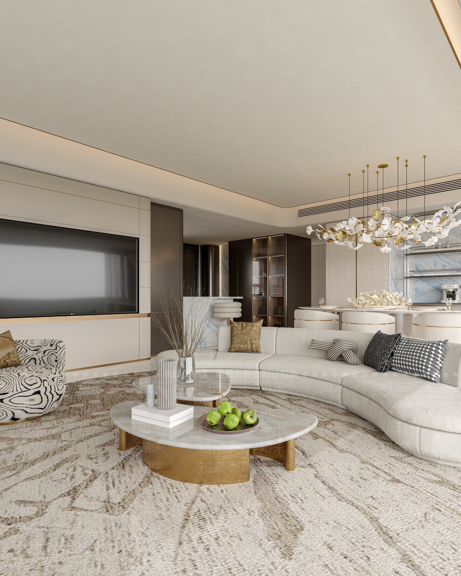 现代酒店餐厅3D模型下载【ID:1221630252】